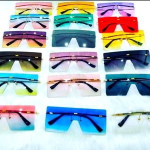 Tinted Oversized Square Sunglasses